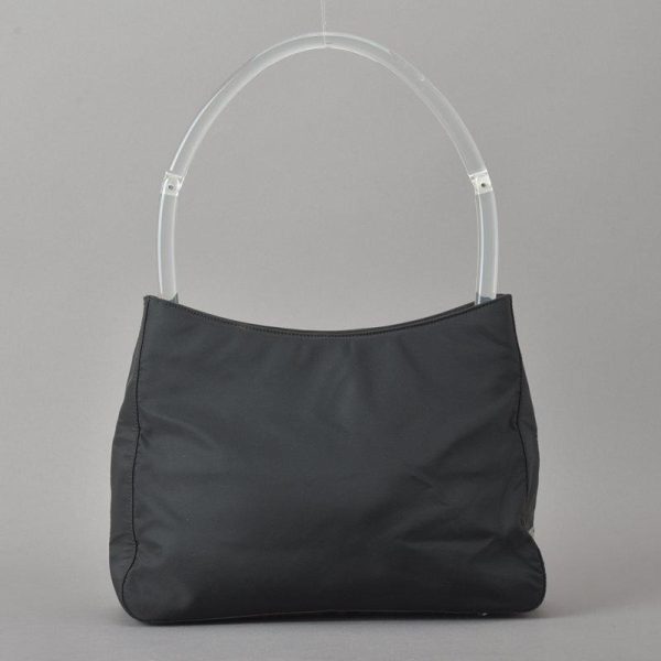 060328 52 3 Prada One Shoulder Bag Nylon Black