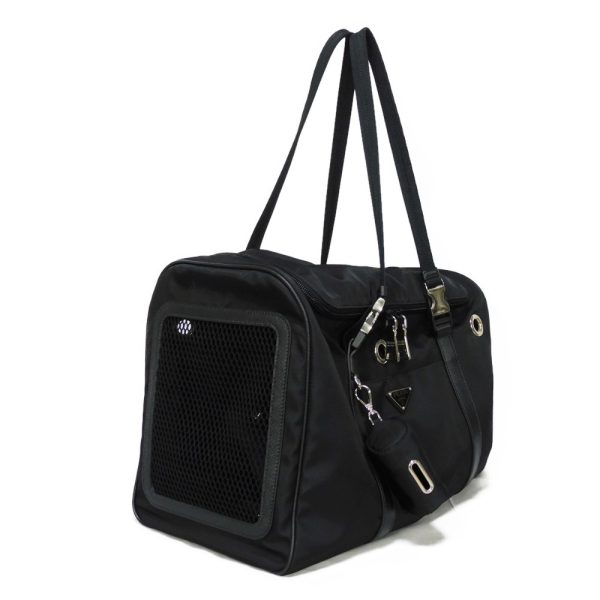 06342g 3 Prada Re Nylon Saffiano Pet Tote Bag Black