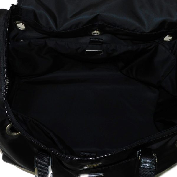 06342g 6 Prada Re Nylon Saffiano Pet Tote Bag Black