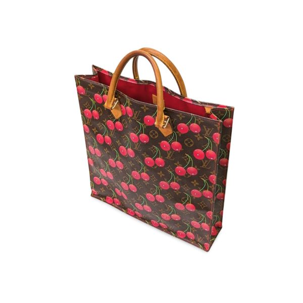 066 01 Louis Vuitton Sack Pla Tote Bag Monogram Cherry