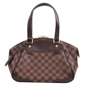 07302 1 Louis Vuitton Neverfull MM Fuchsia Tote Bag Brown