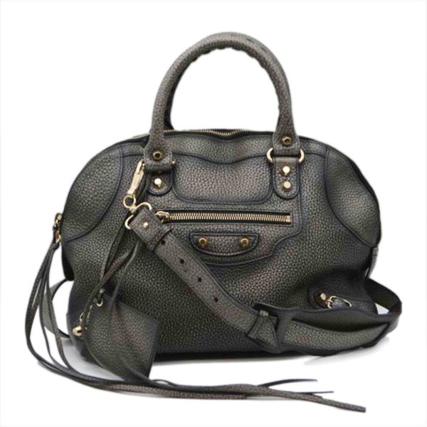 07312 1 Balenciaga Classic Bowling XS Bag Dark Gray