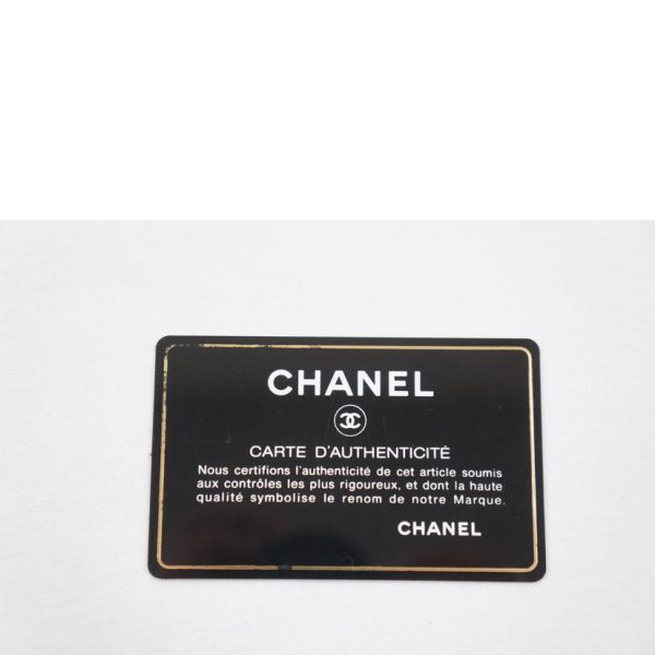 07570 7 Chanel Cambon Line Round Zipper Wallet Black