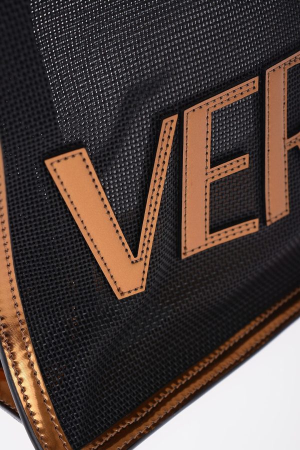 07f401fae897873 dk 4 Versace Mesh Tote Bag Golden Details