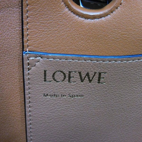 08296g 8 Loewe Anagram Small Tote Shoulder Bag Ecru X Tan