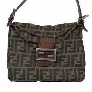 095 202401120358 1 Prada Canvas Leather Crossbody Bag Brown