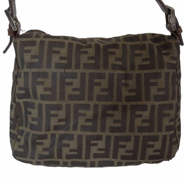 095 202401120358 5 Fendi Vintage Zucca Pattern Metal Fittings Shoulder Bag Brown