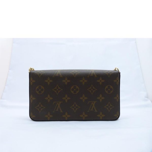 09521 2 Louis Vuitton Pochette Félicie Monogram Chain Shoulder Compact Size Clutch Bag