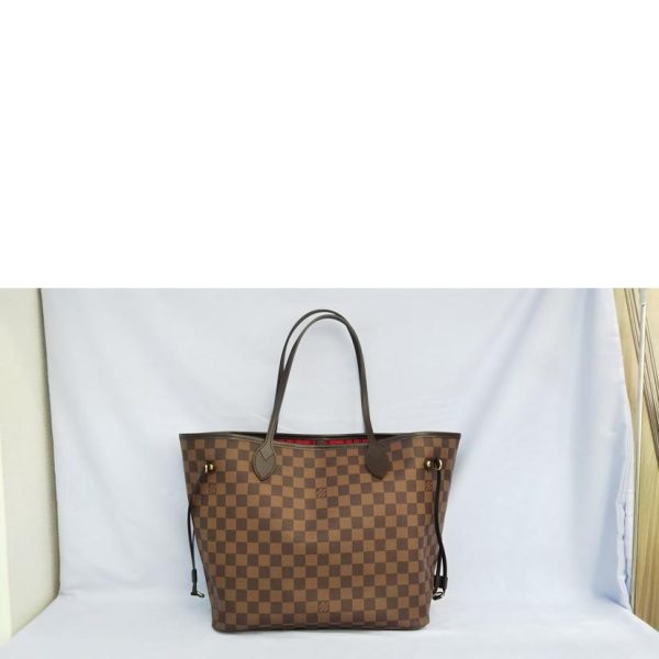 09932 2 Louis Vuitton Neverfull Damier Brown Bag