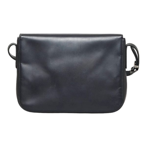 1 0110536 3 Prada Crossbody Shoulder Leather Bag Black