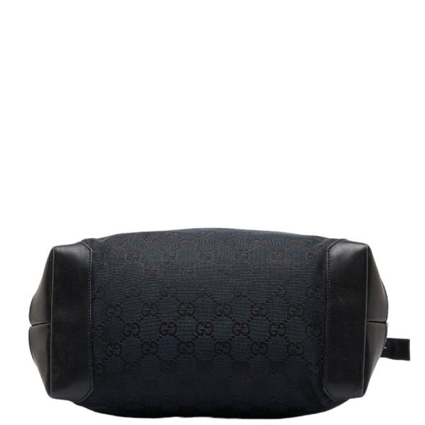 1 0112364 4 Gucci GG Canvas Handbag Tote Bag Black