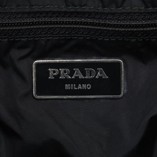 1 0122380 8 Prada Tote Bag Gray Nylon Blue