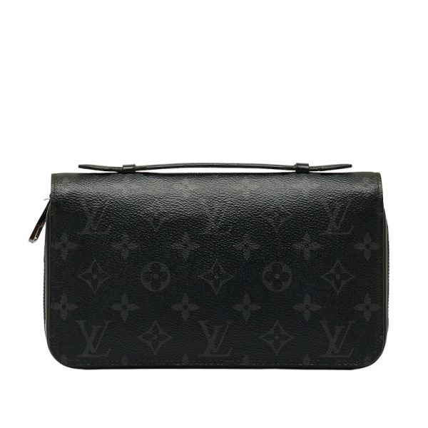 1 0122758 1 Louis Vuitton Zippy XL Monogram Eclipse Clutch Bag Black