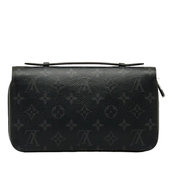 1 0122758 3 Louis Vuitton Zippy XL Monogram Eclipse Clutch Bag Black