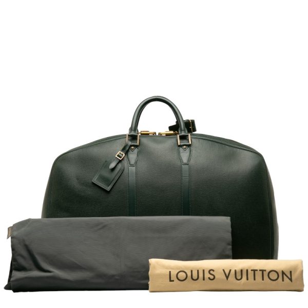 1 0136858 10 Louis Vuitton Elanga Unpoche Boston Bag Taiga Dark Green