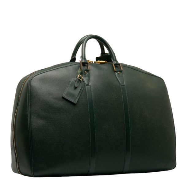 1 0136858 2 Louis Vuitton Elanga Unpoche Boston Bag Taiga Dark Green