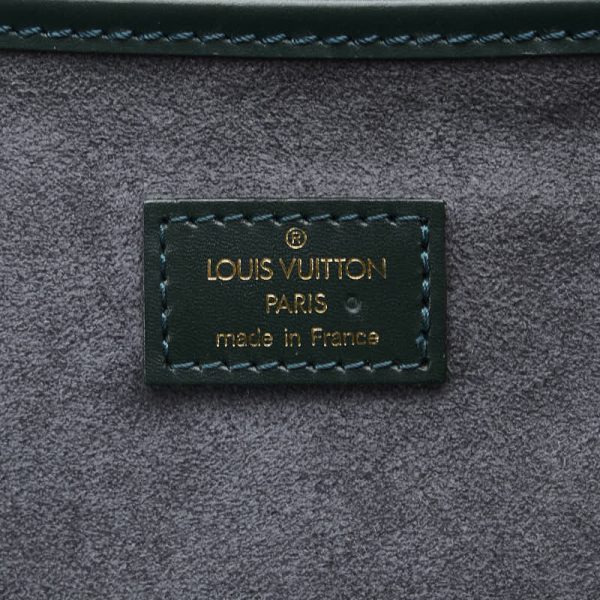 1 0136858 7 Louis Vuitton Elanga Unpoche Boston Bag Taiga Dark Green