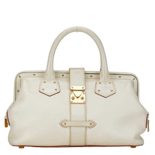 1 0140895 1 Louis Vuitton PM Bron Suhari Handbag White