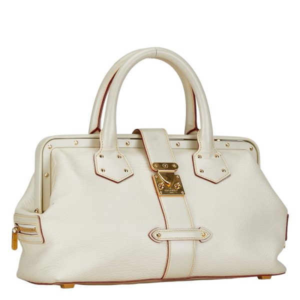 1 0140895 2 Louis Vuitton PM Bron Suhari Handbag White