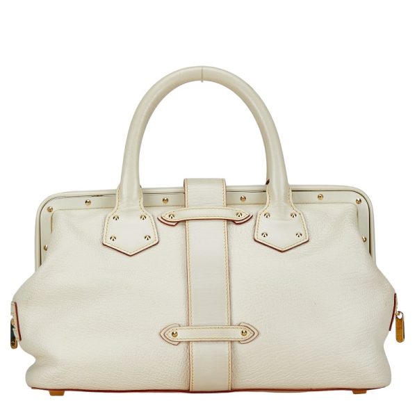 1 0140895 3 Louis Vuitton PM Bron Suhari Handbag White