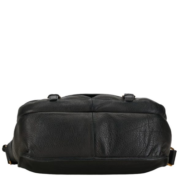 1 0152983 4 Prada Messenger Bag Leather Black