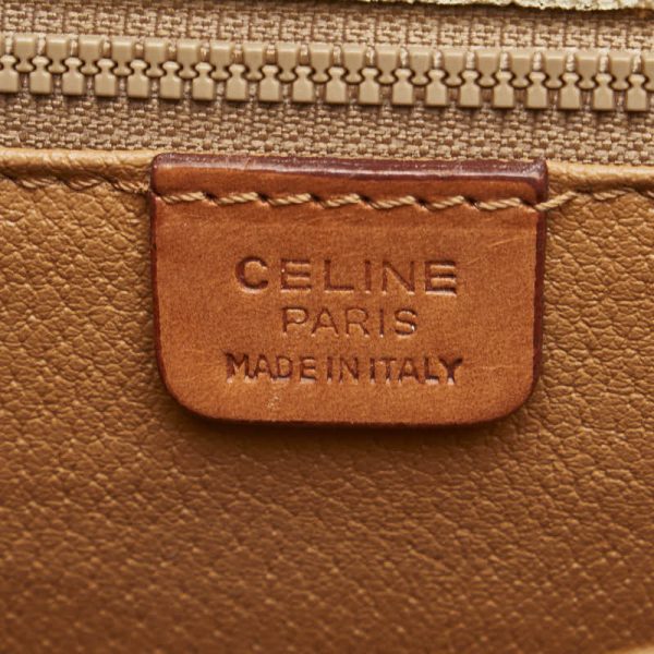 1 0155559 7 Celine Macadam Crossbody Shoulder Bag Beige Light Brown