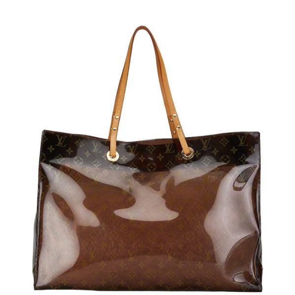 1 0156306 2 Louis Vuitton Monogram Hippo Cruise Tote Bag Brown