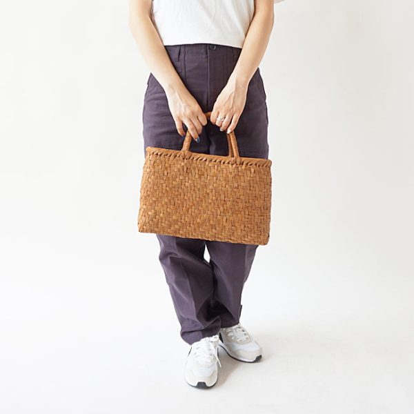 1 Kagoya Wild Grape Basket Bag Brown