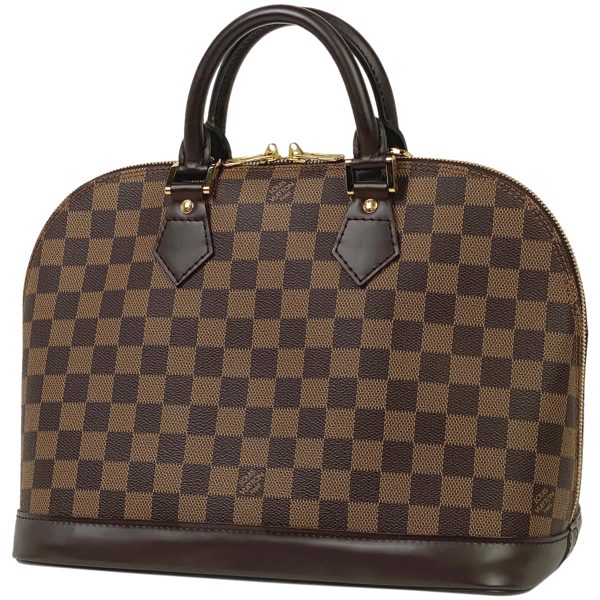 1000044353635 11 Louis Vuitton Alma Handbag Damier Brown