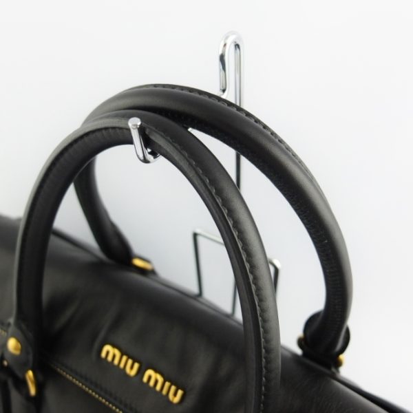 10000499 3 Miu Miu Handbag Soft Leather Black