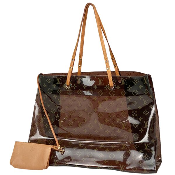 1000061691796 11 Louis Vuitton Hippo Cruise Pool Bag Monogram Tote Bag Brown Clear