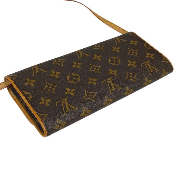 1000061823135 12 Louis Vuitton Pochette Twin GM Clutch Bag Brown