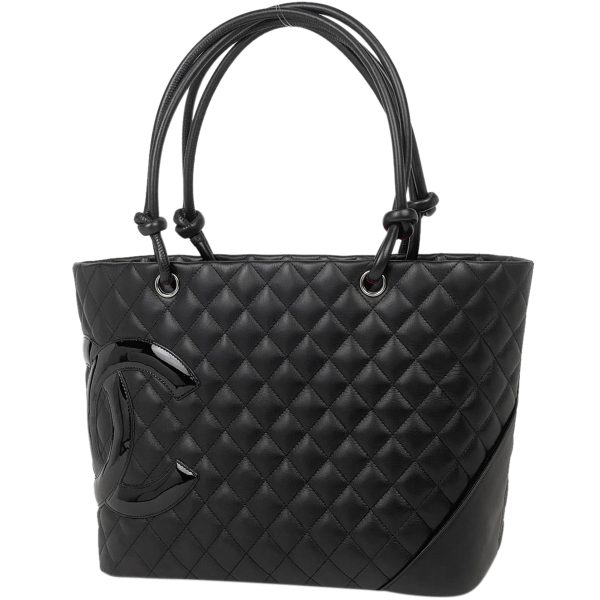 1000062222715 11 Chanel Cambon Line Large Tote Bag Black