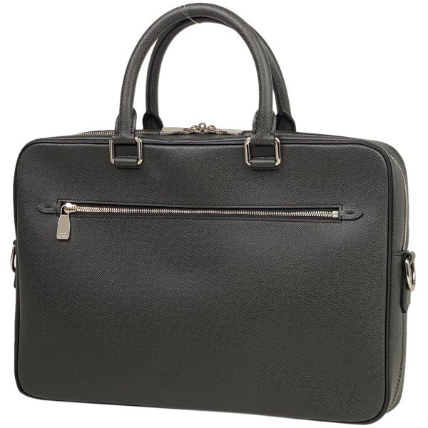 1000062317718 11 Louis Vuitton Porte de Cuman Briefcase Business Bag Taiga Noir Black