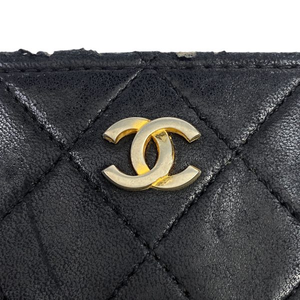 1000062563023 17 Chanel Coco Mark Chain Shoulder Bag Matelasse Push Lock Black