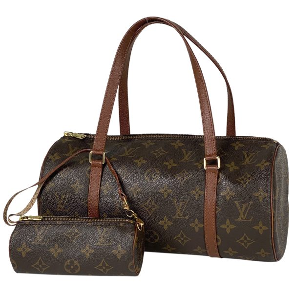 1000064350195 11 Louis Vuitton Papillon 30 Monogram Handbag Brown