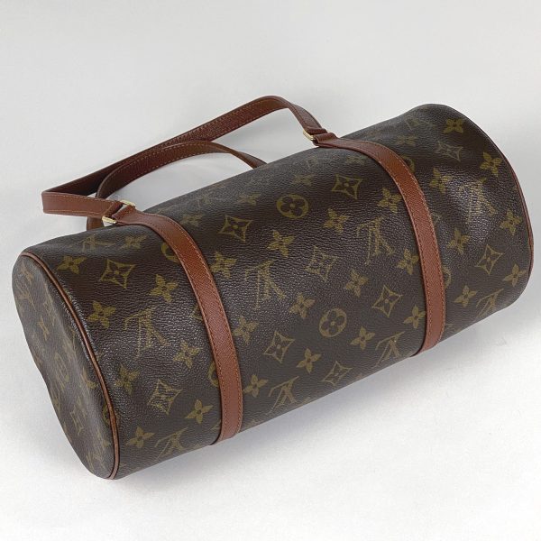 1000064350195 12 Louis Vuitton Papillon 30 Monogram Handbag Brown