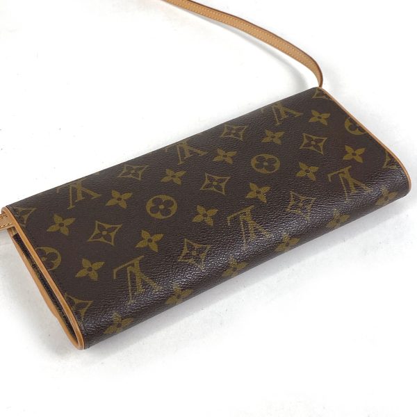 1000065793557 12 Louis Vuitton Pochette Twin Gm Clutch Bag Canvas Brown