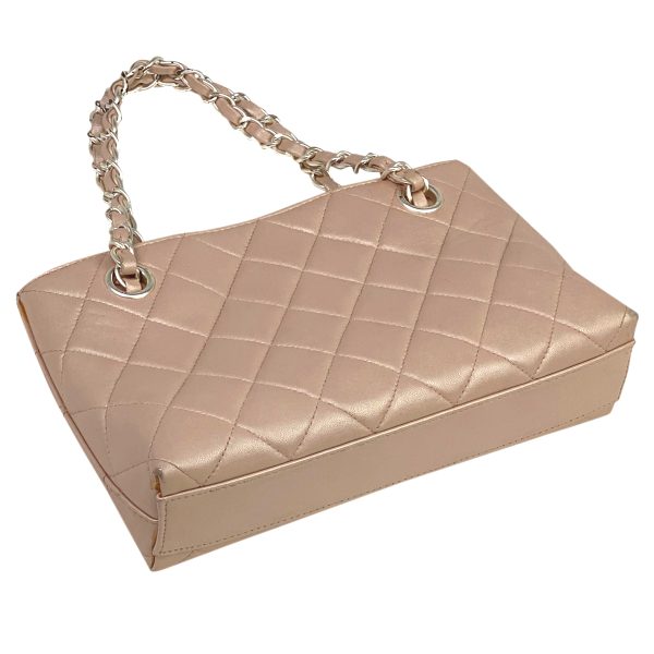 1000066185672 12 Chanel Cocomark Chain Handbag Matelasse Leather Pink