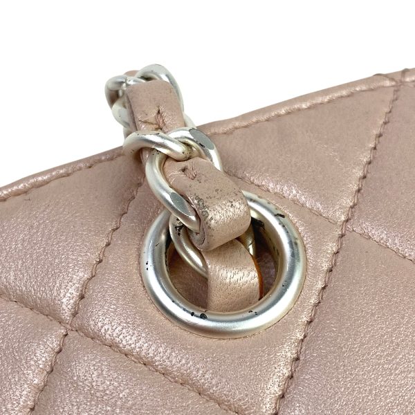 1000066185672 16 Chanel Cocomark Chain Handbag Matelasse Leather Pink