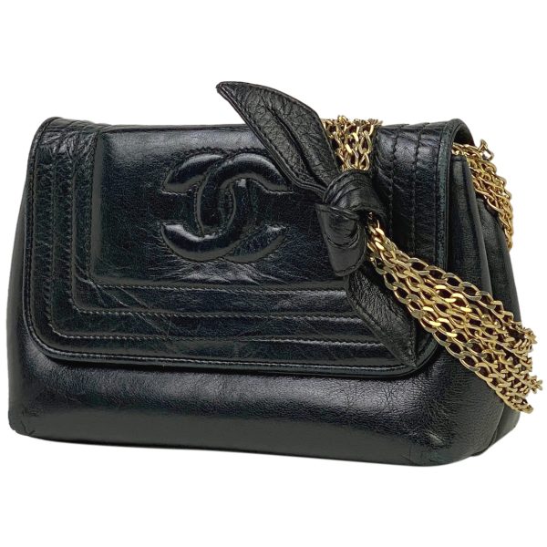 1000066223862 11 Chanel Coco Mark Chain Shoulder Bag Mini Push Lock Black