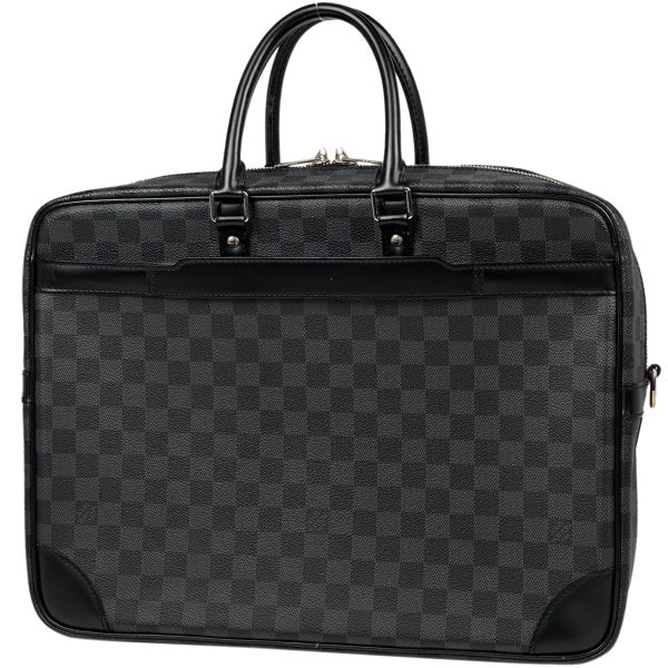 1000066254811 11 Louis Vuitton Porte de Cumin Voyage GM Handbag Damier Graphite Black