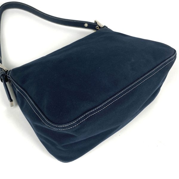 1000066877096 12 Fendi Zucca Logo Mamma Canvas Shoulder Bag Navy