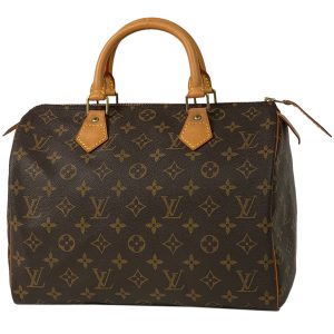 1000067182427 11 LOUIS VUITTON Monogram PVC Speedy Boston Bag Brown