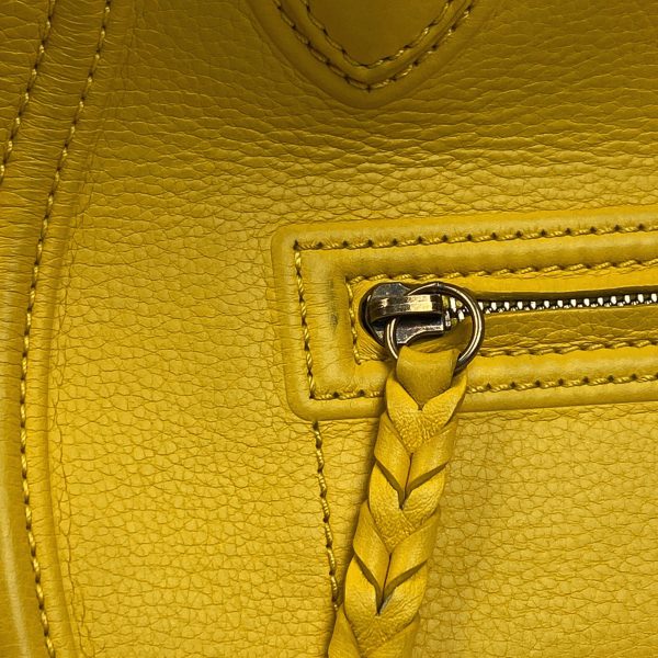 1000067365134 17 Celine Small Square Luggage Phantom Tote Bag Leather Yellow