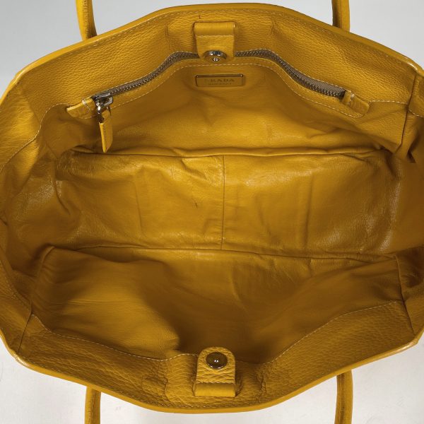 1000067380175 17 Prada Tote Bag Leather Yellow