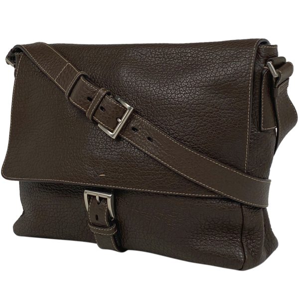 1000068077265 11 Prada Shoulder Bag Leather Brown