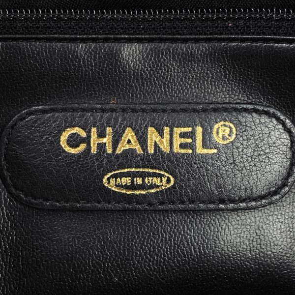 1000068845956 25 Chanel Bicolore Handbag Boston Bag Black