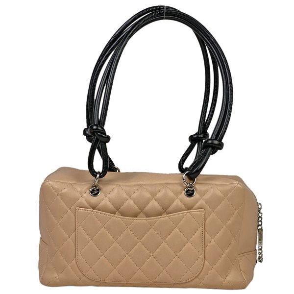 1000069135940 13 Chanel Cambon Line Bowling Bag Beige