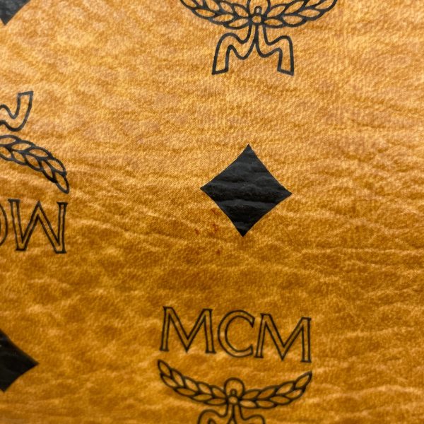 1000070037585 13 MCM Logo Gram Tote Bag Brown